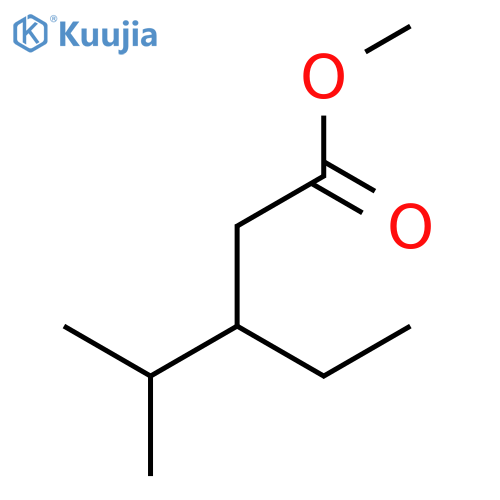Pentanoic acid, 3-ethyl-4-methyl-, methyl ester, (3R)- structure