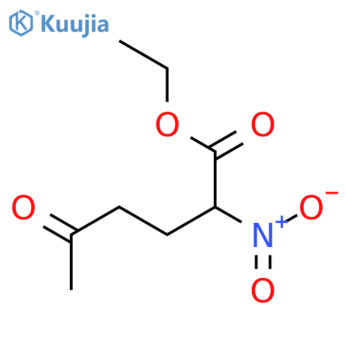 Hexanoic acid, 2-nitro-5-oxo-, ethyl ester structure