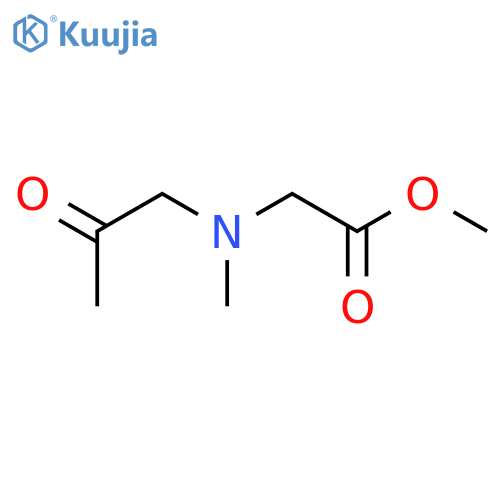 Glycine, N-methyl-N-(2-oxopropyl)-, methyl ester structure
