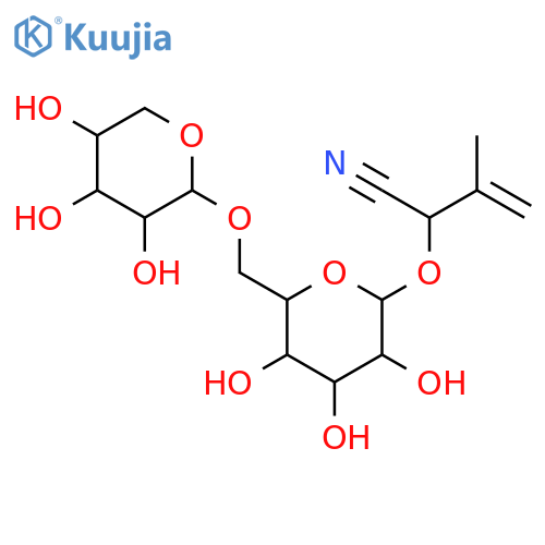 3-Butenenitrile,2-[(6-O-a-L-arabinopyranosyl-b-D-glucopyranosyl)oxy]-3-methyl-,(2S)- (9CI) structure