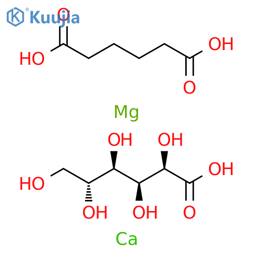 D-Gluconic acid, calcium salt (2:1), mixt. with magnesium hexanedioate (1:1) (9CI) structure