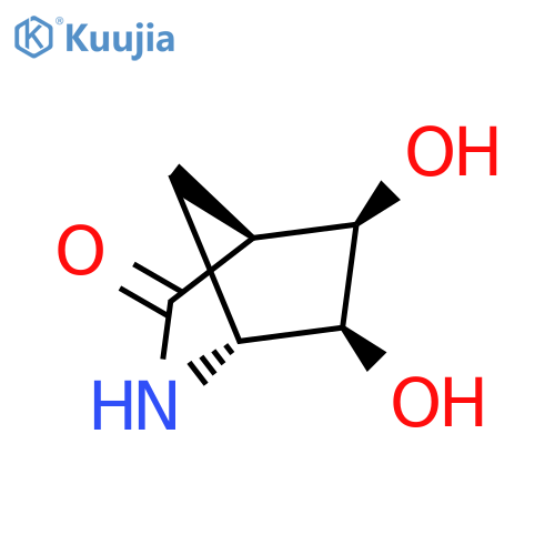 (1R,4S,5R,6S)-5,6-Dihydroxy-2-azabicyclo2.2.1heptan-3-one structure
