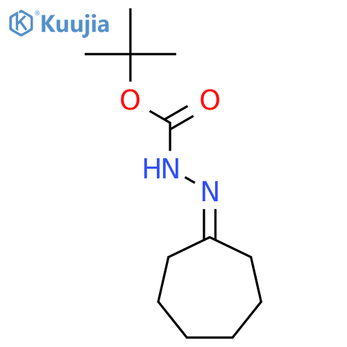 Hydrazinecarboxylic acid, cycloheptylidene-, 1,1-dimethylethyl ester structure