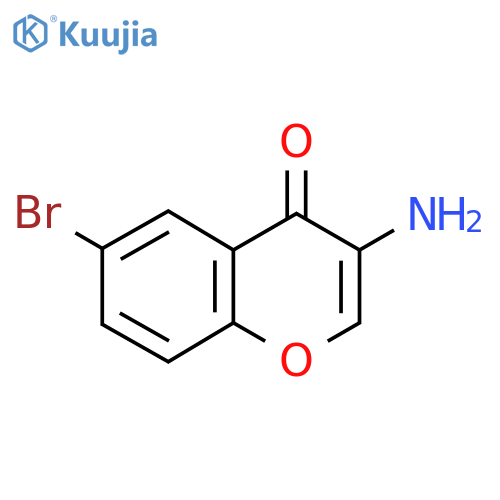 3-Amino-6-bromo-4H-chromen-4-one structure