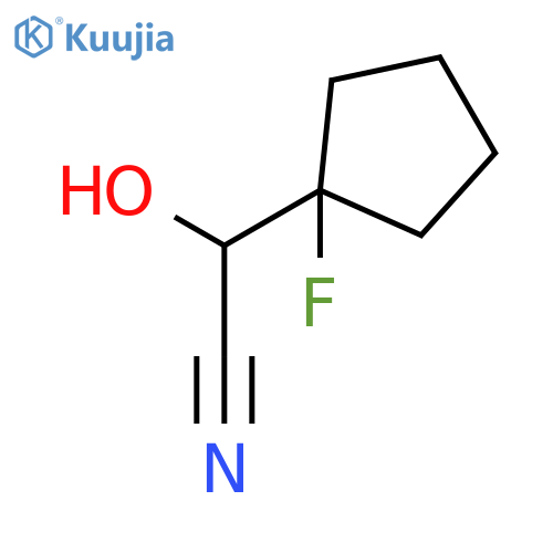 2-(1-Fluorocyclopentyl)-2-hydroxyacetonitrile structure