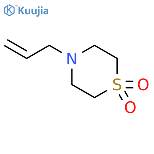 Thiomorpholine,4-(2-propen-1-yl)-, 1,1-dioxide structure