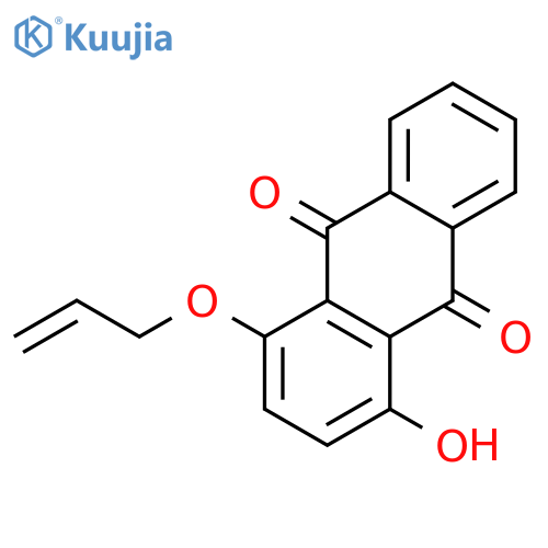 1-hydroxy-4-(prop-2-en-1-yloxy)anthracene-9,10-dione structure
