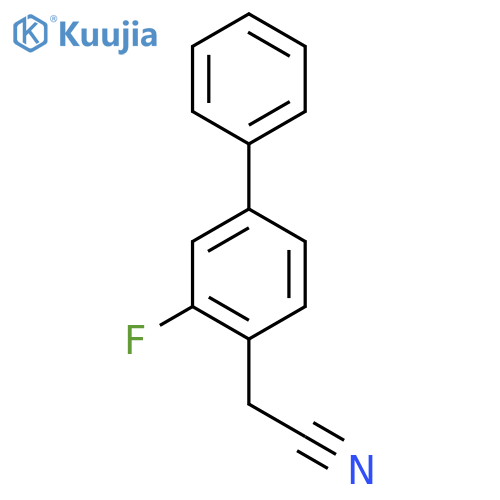 3-Fluorobiphenyl-4-acetonitrile structure