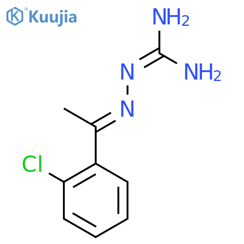 1-{1-(2-chlorophenyl)ethylideneamino}guanidine structure