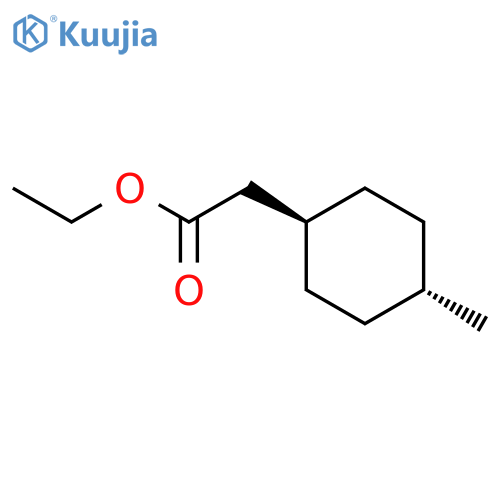Cyclohexaneacetic acid, 4-methyl-, ethyl ester, trans- structure