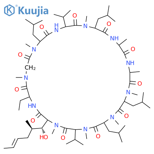 Cyclosporin (9CI, ACI) structure