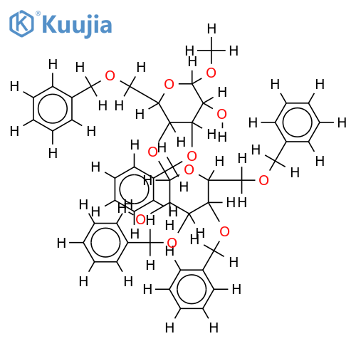 Me glycoside,pentabenzyl-4-O-alpha-D-Mannopyranosyl-D-mannose structure
