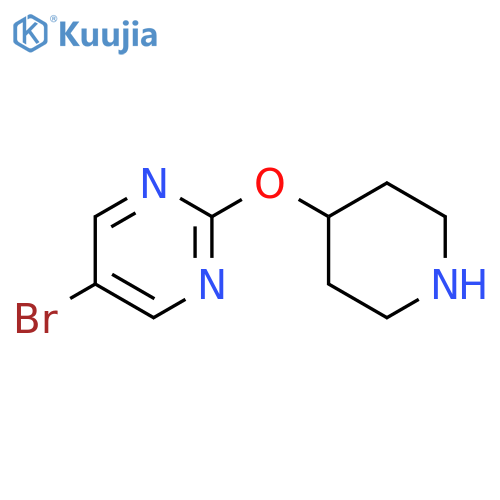 5-Bromo-2-(piperidin-4-yloxy)pyrimidine structure