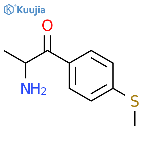 2-amino-1-4-(methylsulfanyl)phenylpropan-1-one structure