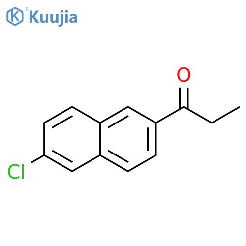 1-Propanone, 1-(6-chloro-2-naphthalenyl)- structure