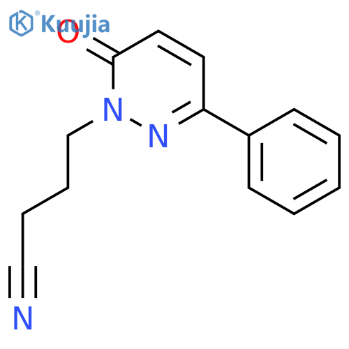 1(6H)-Pyridazinebutanenitrile, 6-oxo-3-phenyl- structure
