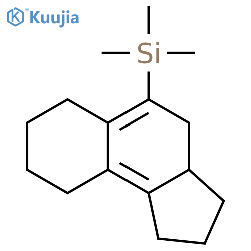 Silane, trimethyl(2,3,3a,4,6,7,8,9-octahydro-1H-benz[e]inden-5-yl)- structure