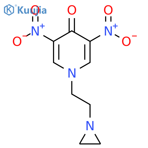 4(1H)-Pyridinone, 1-[2-(1-aziridinyl)ethyl]-3,5-dinitro- structure