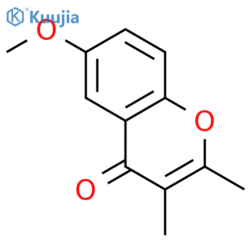 4H-1-Benzopyran-4-one, 6-methoxy-2,3-dimethyl- structure
