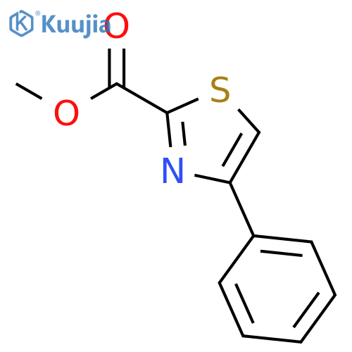 Methyl 4-phenylthiazole-2-carboxylate structure