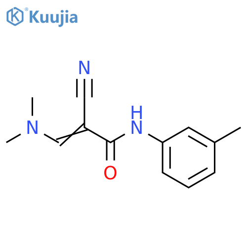 2-Propenamide, 2-cyano-3-(dimethylamino)-N-(3-methylphenyl)- structure