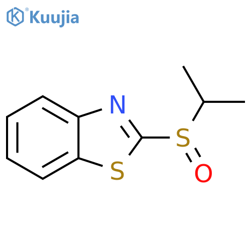 Benzothiazole,2-[(1-methylethyl)sulfinyl]- structure