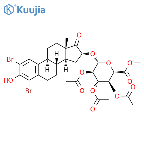 2,4-Dibromo-β-D-Glucopyranosiduronic Acid Estrane Derivative structure