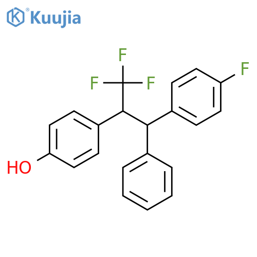 PHENOL, 4-[2,2,2-TRIFLUORO-1-[(4-FLUOROPHENYL)PHENYLMETHYL]ETHYL]- structure