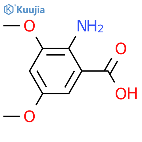 2-amino-3,5-dimethoxybenzoic Acid structure