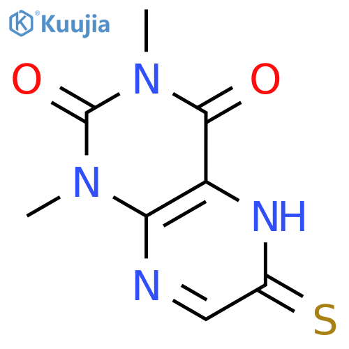 2,4(1H,3H)-PTERIDINEDIONE, 5,6-DIHYDRO-1,3-DIMETHYL-6-THIOXO- structure