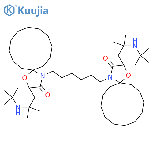 7-Oxa-3,20-diazadispiro[5.1.11.2]heneicosan-21-one,2,2,4,4-tetramethyl-20-[6-(2,2,4,4-tetramethyl-21-oxo-7-oxa-3,20-diazadispiro[5.1.11.2]heneicos-20-yl)hexyl]- structure