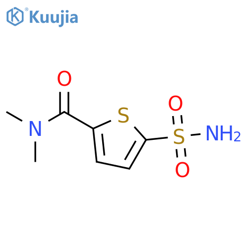 2-Thiophenecarboxamide, 5-(aminosulfonyl)-N,N-dimethyl- structure