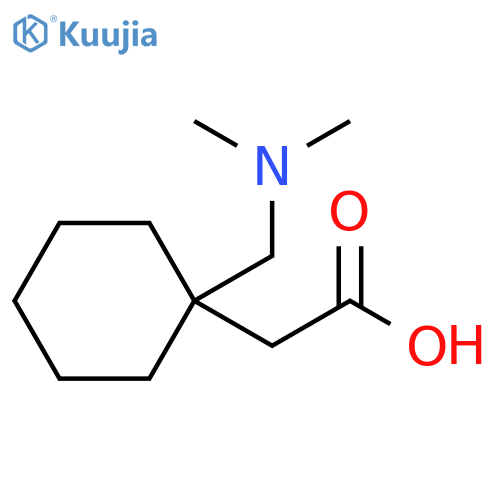 2-{1-(dimethylamino)methylcyclohexyl}acetic acid structure