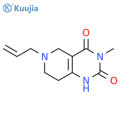 Pyrido[4,3-d]pyrimidine-2,4(1H,3H)-dione,5,6,7,8-tetrahydro-3-methyl-6-(2-propen-1-yl)- structure