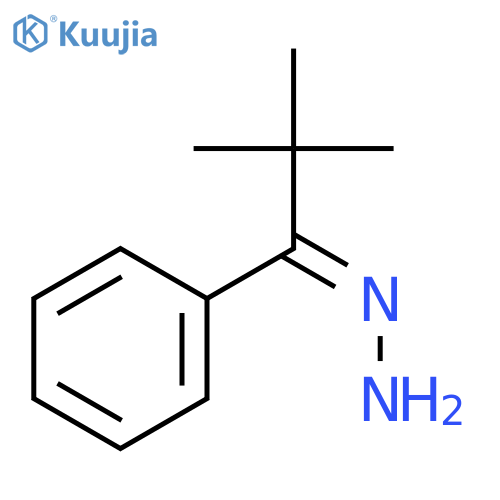 1-Propanone, 2,2-dimethyl-1-phenyl-, hydrazone structure