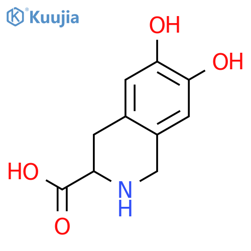 3-Isoquinolinecarboxylicacid, 1,2,3,4-tetrahydro-6,7-dihydroxy-, (3R)- structure