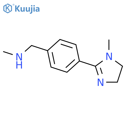 Benzenemethanamine,4-(4,5-dihydro-1-methyl-1H-imidazol-2-yl)-N-methyl- structure