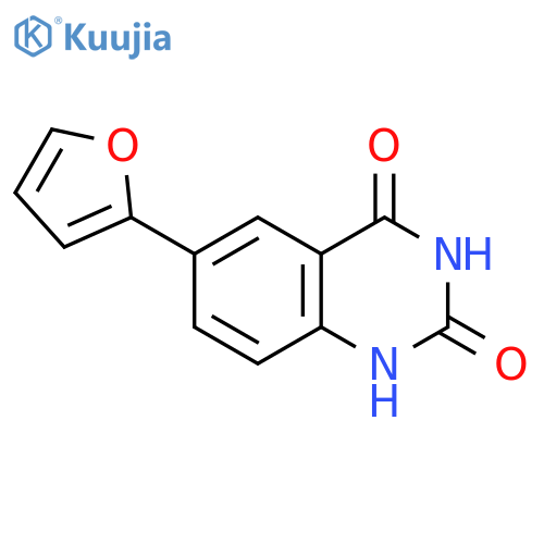 2,4(1H,3H)-Quinazolinedione, 6-(2-furanyl)- structure