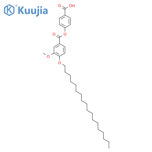 4-{[3-Methoxy-4-(octadecyloxy)benzoyl]oxy}benzoic acid structure