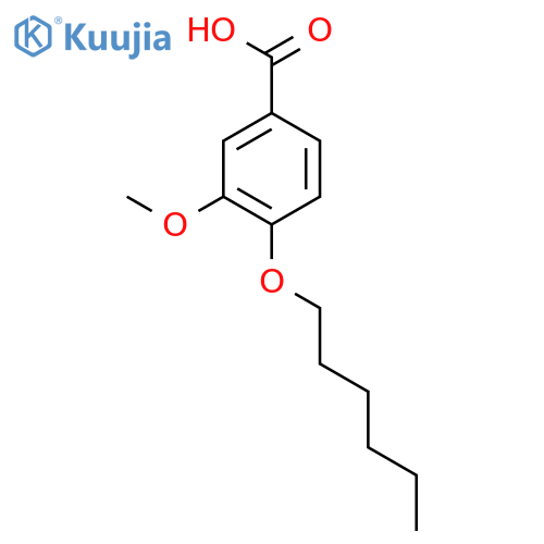 4-(Hexyloxy)-3-methoxybenzoic Acid structure