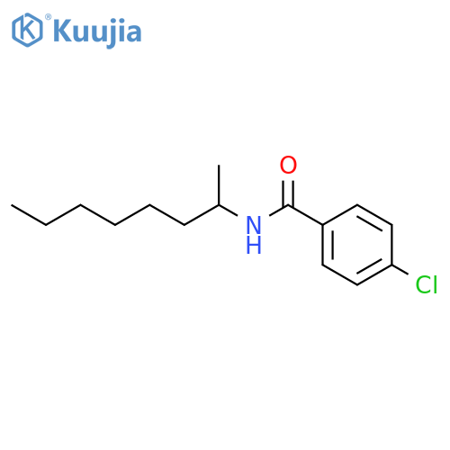 4-chloro-N-(1-methylheptyl)benzamide structure
