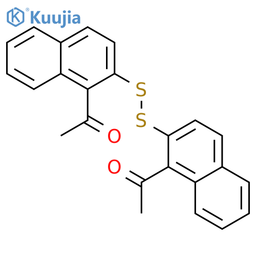 Ethanone, 1,1'-(dithiodi-2,1-naphthalenediyl)bis- structure