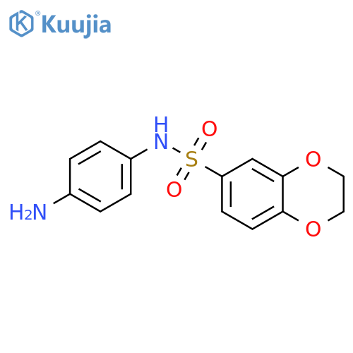 N-(4-AMINOPHENYL)-2,3-DIHYDRO-1,4-BENZODIOXINE-6-SULFONAMIDE structure
