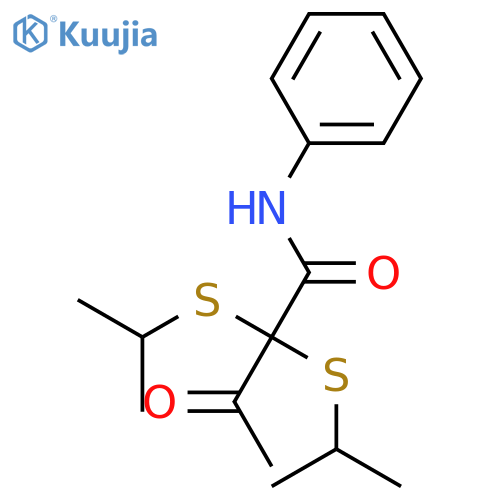 BUTANAMIDE, 2,2-BIS[(1-METHYLETHYL)THIO]-3-OXO-N-PHENYL- structure