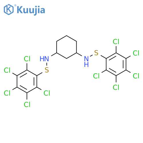 Benzenesulfenamide, N,N'-1,3-cyclohexanediylbis[2,3,4,5,6-pentachloro- structure