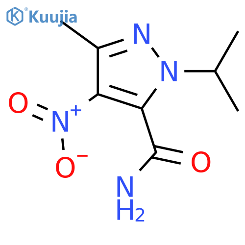 1H-Pyrazole-5-carboxamide,3-methyl-1-(1-methylethyl)-4-nitro- structure