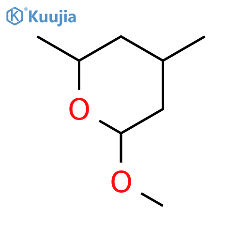 2H-Pyran, tetrahydro-2-methoxy-4,6-dimethyl-, (2R,4S,6R)-rel- structure