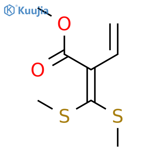 3-Butenoic acid, 2-[bis(methylthio)methylene]-, methyl ester structure
