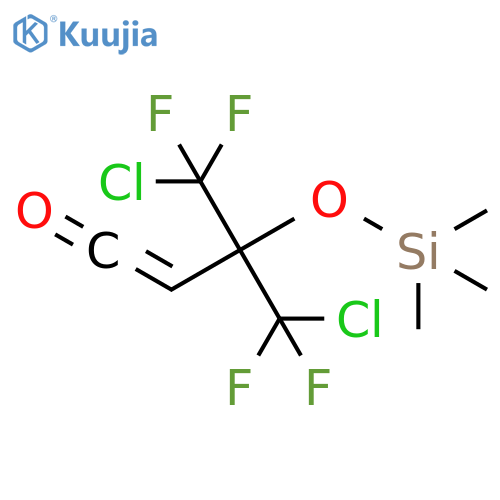 1-Buten-1-one, 4-chloro-3-(chlorodifluoromethyl)-4,4-difluoro-3-[(trimethylsilyl)oxy]- structure