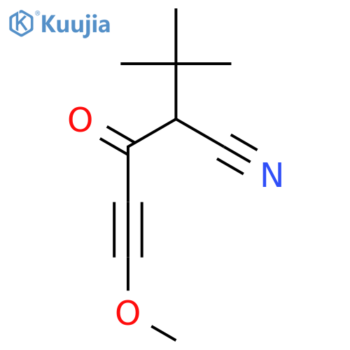 4-PENTYNENITRILE, 2-(1,1-DIMETHYLETHYL)-5-METHOXY-3-OXO- structure